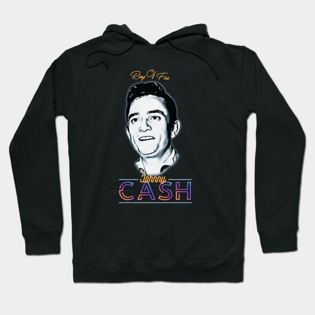 Johnny Cash - Ring of Fire Hoodie by armando1965